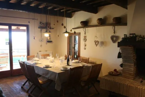 La sala da pranzo